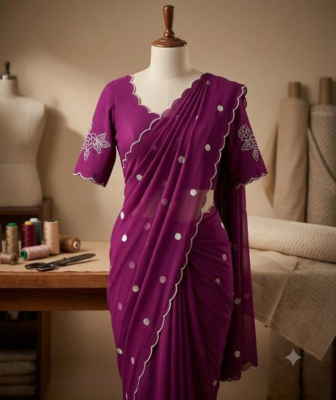 Nivara georgette wholesale market surat saree